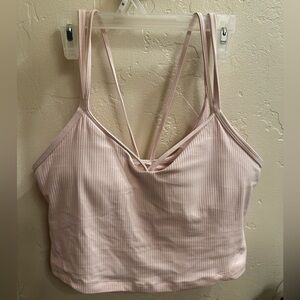 Pink Strappy align Crop Top
